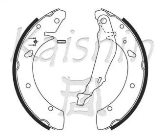 Комлект тормозных накладок KAISHIN K5543