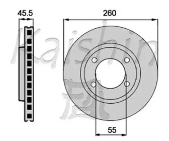 Тормозной диск KAISHIN CBR398