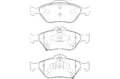 Комплект тормозных колодок WAGNER WBP24022A