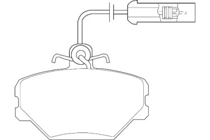 Комплект тормозных колодок WAGNER WBP21100A