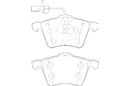 Комплект тормозных колодок WAGNER WBP23034A