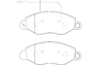 Комплект тормозных колодок WAGNER WBP23434B