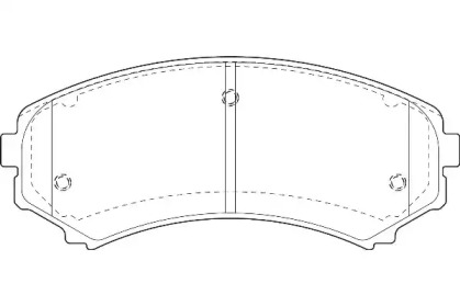 Комплект тормозных колодок WAGNER WBP23488A