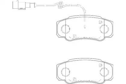 Комплект тормозных колодок WAGNER WBP23860A