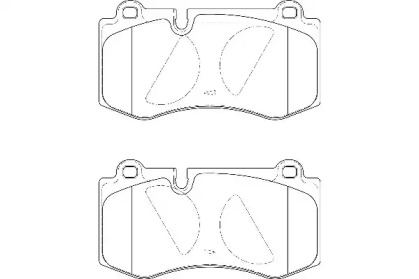 Комплект тормозных колодок WAGNER WBP23960A