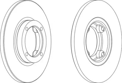 Тормозной диск WAGNER WGR1076-1