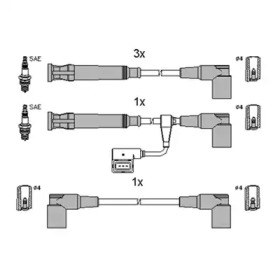 Комплект электропроводки HITACHI 134805