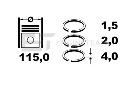 Комплект колец ET ENGINETEAM R1008400