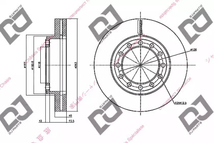 Тормозной диск DJ PARTS BD2103