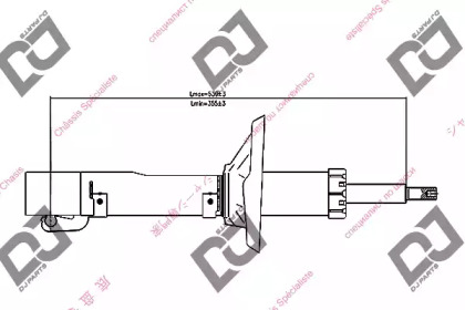 Амортизатор DJ PARTS DS1206GS