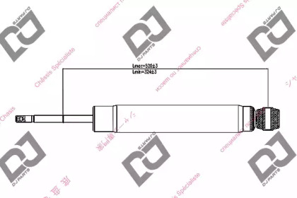 Амортизатор DJ PARTS DS1231GT