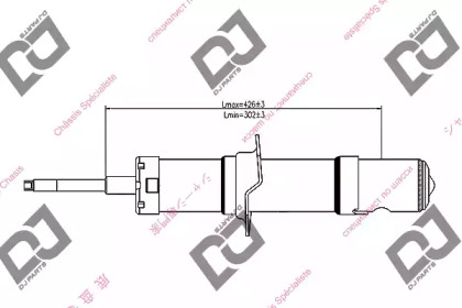 Амортизатор DJ PARTS DS1245GT