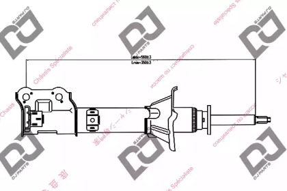 Амортизатор DJ PARTS DS1264GS