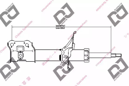 Амортизатор DJ PARTS DS1268GS