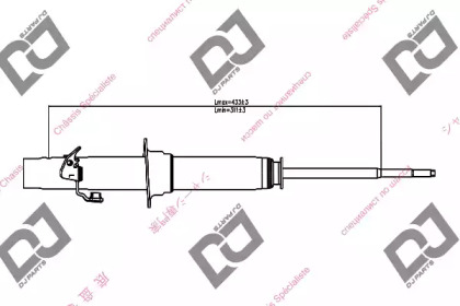 Амортизатор DJ PARTS DS1333GT