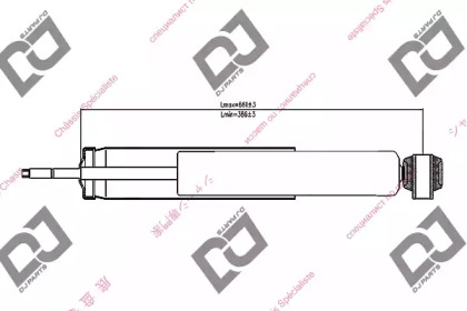 Амортизатор DJ PARTS DS1400GT