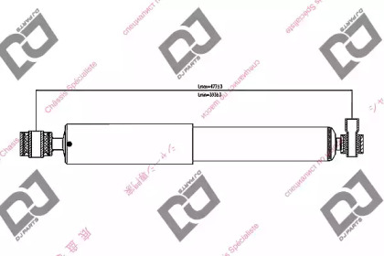 Амортизатор DJ PARTS DS1415GT