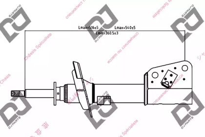 Амортизатор DJ PARTS DS1416GS