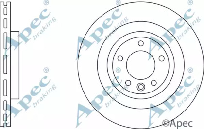 Тормозной диск APEC braking DSK3244