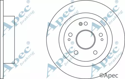 Тормозной диск APEC braking DSK3266