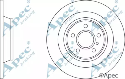 Тормозной диск APEC braking DSK3275