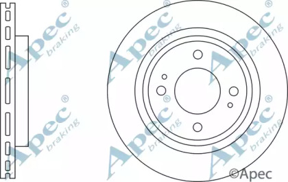 Тормозной диск APEC braking DSK3282