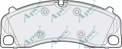 Комплект тормозных колодок APEC braking PAD1904