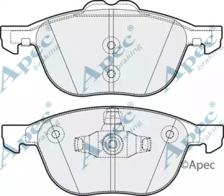 Комплект тормозных колодок APEC braking PAD1988