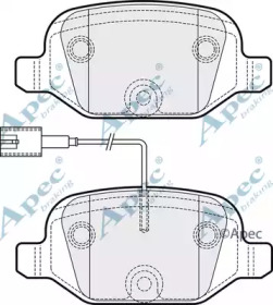 Комплект тормозных колодок APEC braking PAD1819