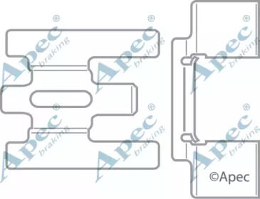 Комплектующие APEC braking KIT433