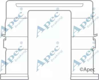 Комплектующие APEC braking KIT1012