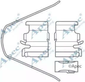 Комплектующие APEC braking KIT1027