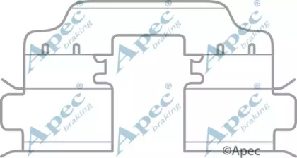 Комплектующие APEC braking KIT1068