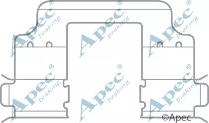 Комплектующие APEC braking KIT1084