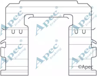 Комплектующие APEC braking KIT1141