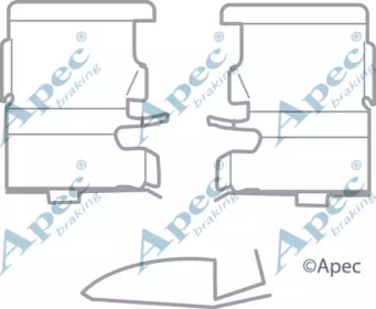 Комплектующие APEC braking KIT1155