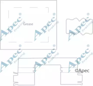 Комплектующие APEC braking KIT1182