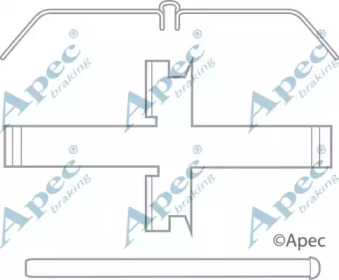 Комплектующие APEC braking KIT1186