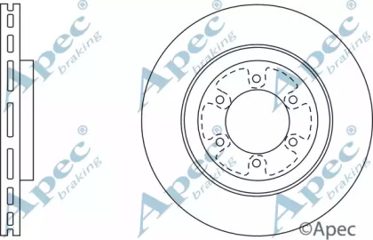 Тормозной диск APEC braking DSK2582