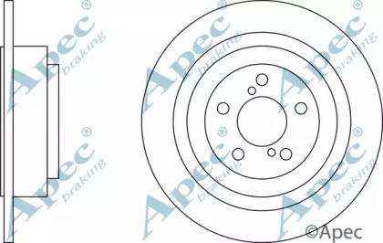 Тормозной диск APEC braking DSK2609