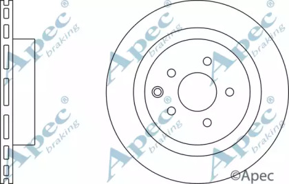 Тормозной диск APEC braking DSK2501