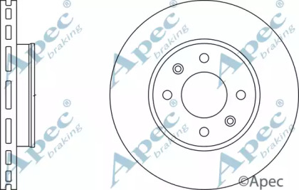 Тормозной диск APEC braking DSK2511