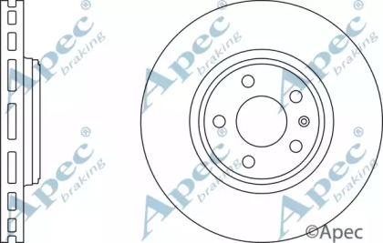 Тормозной диск APEC braking DSK2539