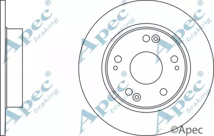 Тормозной диск APEC braking DSK2547