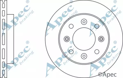 Тормозной диск APEC braking DSK2549