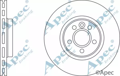 Тормозной диск APEC braking DSK2551