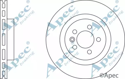 Тормозной диск APEC braking DSK2498