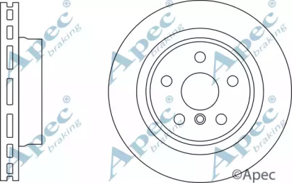 Тормозной диск APEC braking DSK3169