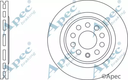 Тормозной диск APEC braking DSK3166