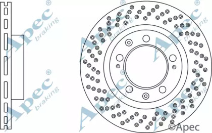 Тормозной диск APEC braking DSK3108